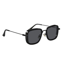 Architectural Square Retro Metal Sunglasses | Classic Double-Bridge UV400 Eyewear