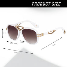 Luxury Oversized Aviator Sunglasses for Women | Retro Geometric V-Bridge UV400 Designer Eyewear