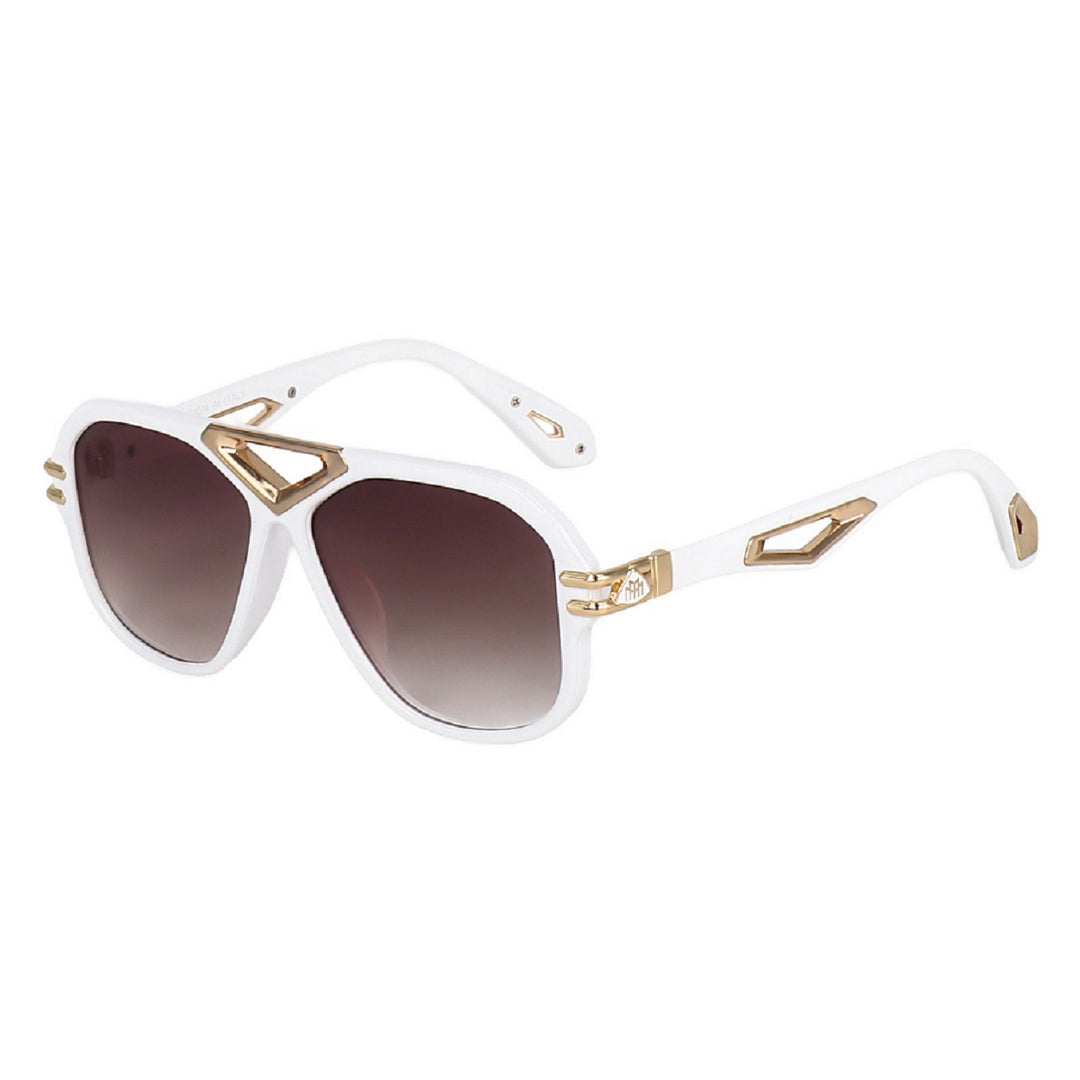 Luxury Oversized Aviator Sunglasses for Women | Retro Geometric V-Bridge UV400 Designer Eyewear