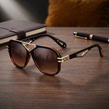 Luxury Oversized Aviator Sunglasses for Women | Retro Geometric V-Bridge UV400 Designer Eyewear
