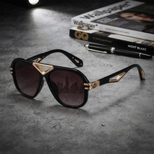 Luxury Oversized Aviator Sunglasses for Women | Retro Geometric V-Bridge UV400 Designer Eyewear