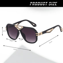 Luxury Oversized Aviator Sunglasses for Women | Retro Geometric V-Bridge UV400 Designer Eyewear