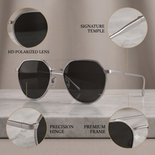Hexagonal Double-Bridge Sunglasses for Men & Women | Retro Geometric Wire Frame UV400 Protection Eyewear