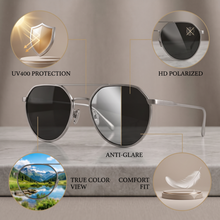 Hexagonal Double-Bridge Sunglasses for Men & Women | Retro Geometric Wire Frame UV400 Protection Eyewear