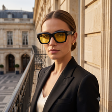 LIWAZO Bold Square Sunglasses – UV400 Protection, Polycarbonate Lenses, Unisex Eyewear