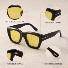 LIWAZO Bold Square Sunglasses – UV400 Protection, Polycarbonate Lenses, Unisex Eyewear