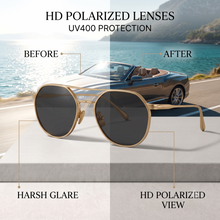 Hexagonal Double-Bridge Sunglasses for Men & Women | Retro Geometric Wire Frame UV400 Protection Eyewear