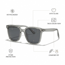 Oversized Korean Square Sunglasses for Women | Korean Style Flat-Top UV400 Eyewear