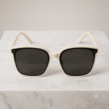 Oversized Korean Square Sunglasses for Women | Korean Style Flat-Top UV400 Eyewear