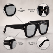 LIWAZO Bold Square Sunglasses – UV400 Protection, Polycarbonate Lenses, Unisex Eyewear