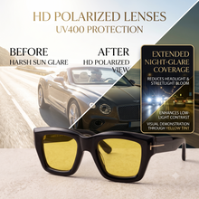 LIWAZO Bold Square Sunglasses – UV400 Protection, Polycarbonate Lenses, Unisex Eyewear