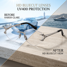 Luxury Rimless Geometric Sunglasses for Men & Women | Diamond-Cut Polygon Lenses with Metallic Claw Accents & UV400 Protection