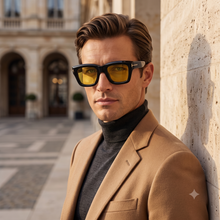 LIWAZO Bold Square Sunglasses – UV400 Protection, Polycarbonate Lenses, Unisex Eyewear