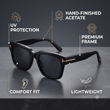 LIWAZO Bold Square Sunglasses – UV400 Protection, Polycarbonate Lenses, Unisex Eyewear