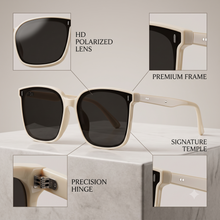 Oversized Korean Square Sunglasses for Women | Korean Style Flat-Top UV400 Eyewear
