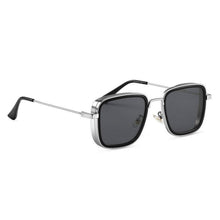 Architectural Square Retro Metal Sunglasses | Classic Double-Bridge UV400 Eyewear