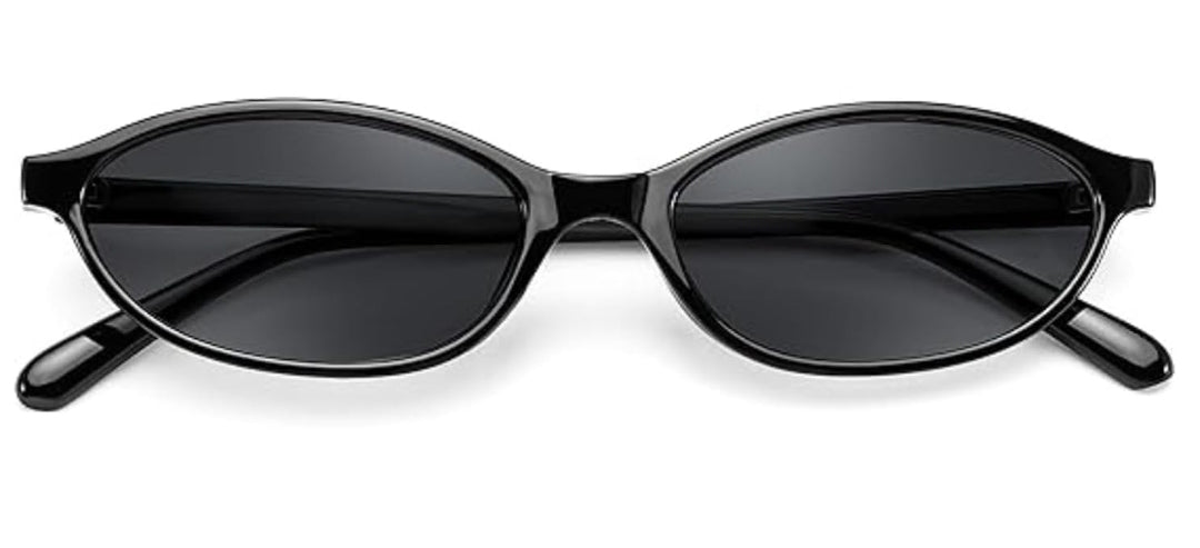 LIWAZO Y2K Slim Oval Sunglasses | High-Definition Anti-Glare UV400 Acetate Frames
