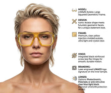 Premium Geometric Eyewear for Men | UV400 Sunglasses & Blue Light Glasses | Premium Square Fashion Frame