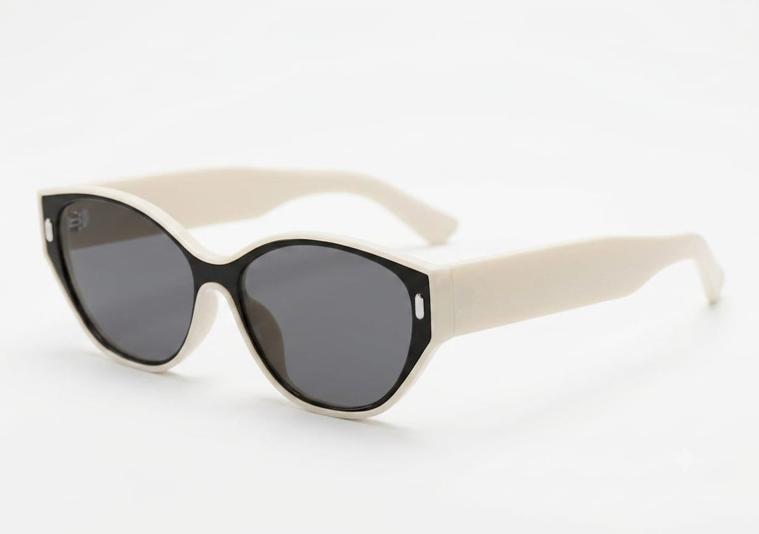 Korean Cat-Eye Oval Sunglasses for Women & Men | Designer Thick Frame UV400 Trendy Eyewear