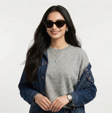 Korean Cat-Eye Oval Sunglasses for Women & Men | Designer Thick Frame UV400 Trendy Eyewear