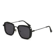 Architectural Square Retro Metal Sunglasses | Classic Double-Bridge UV400 Eyewear