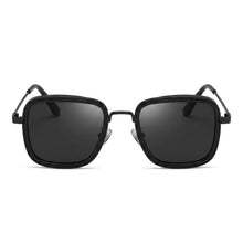 Architectural Square Retro Metal Sunglasses | Classic Double-Bridge UV400 Eyewear