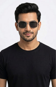 Retro Narrow Rectangular Sunglasses for Men & Women | Vintage Double-Bridge Metal Wire UV400 Eyewear