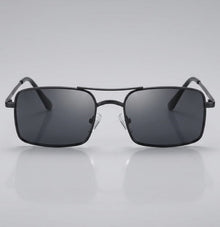 Retro Narrow Rectangular Sunglasses for Men & Women | Vintage Double-Bridge Metal Wire UV400 Eyewear