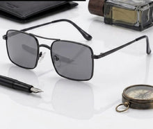 Retro Narrow Rectangular Sunglasses for Men & Women | Vintage Double-Bridge Metal Wire UV400 Eyewear