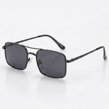 Retro Narrow Rectangular Sunglasses for Men & Women | Vintage Double-Bridge Metal Wire UV400 Eyewear